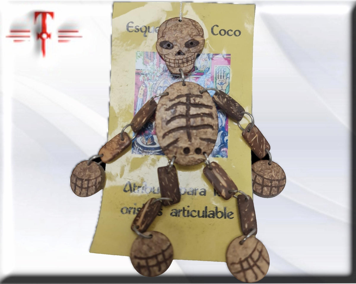 Esqueleto de Coco Oduduwa Ifá Santeria Palo Mayombe babalawo