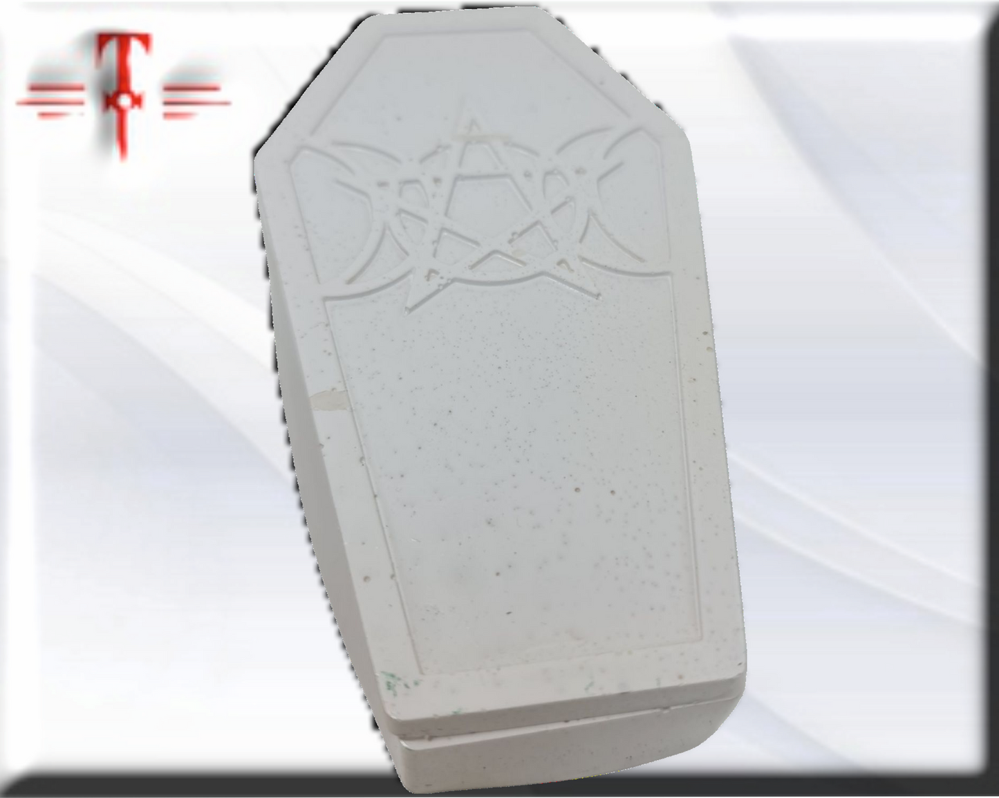 Ataud Blanco de resina , articulos esotéricos de calidad