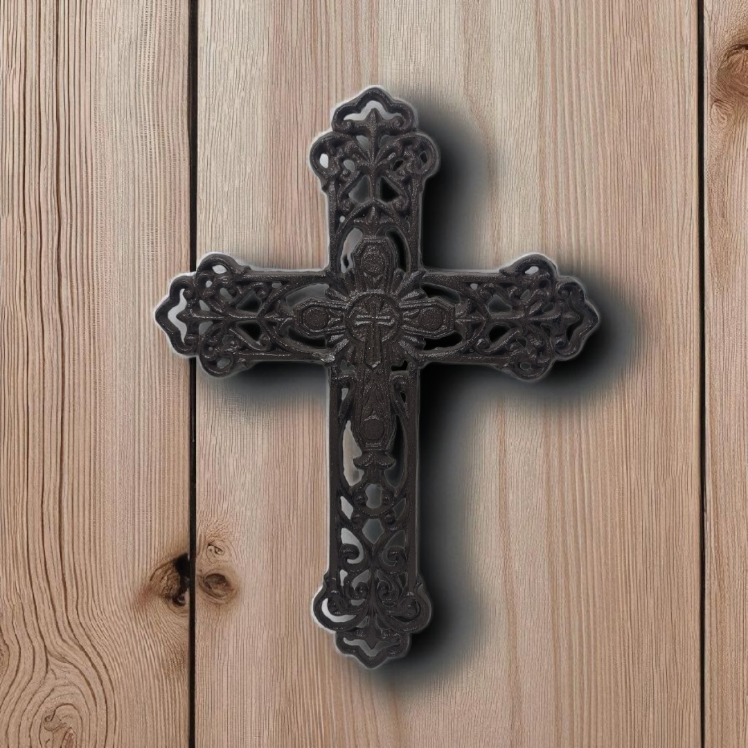 Crucifijo de Hierro fundido , Santos y Vírgenes católicos , productos Religiosos