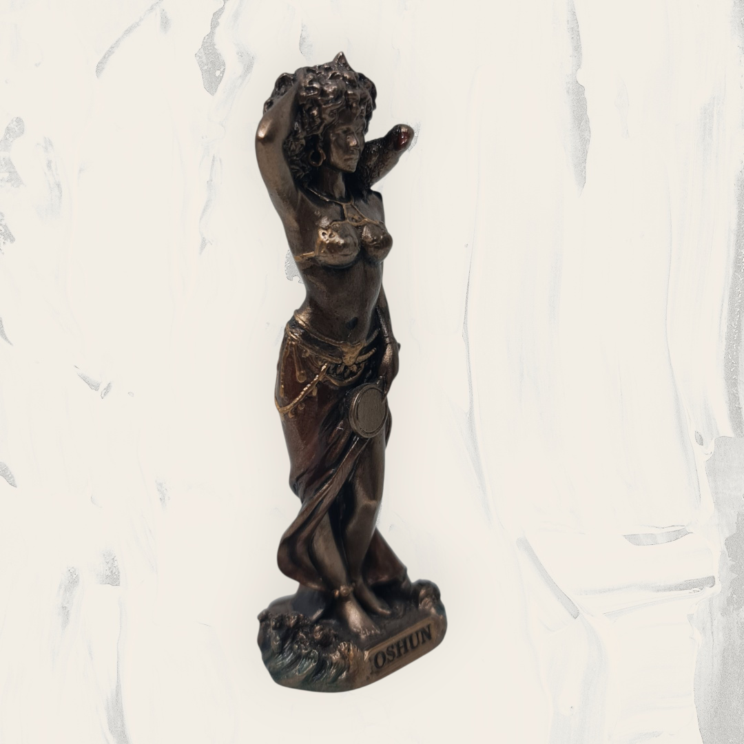 Orisha Oshun 9cm , estilo veronese , deidades yoruba , Santeria , dioses africanos