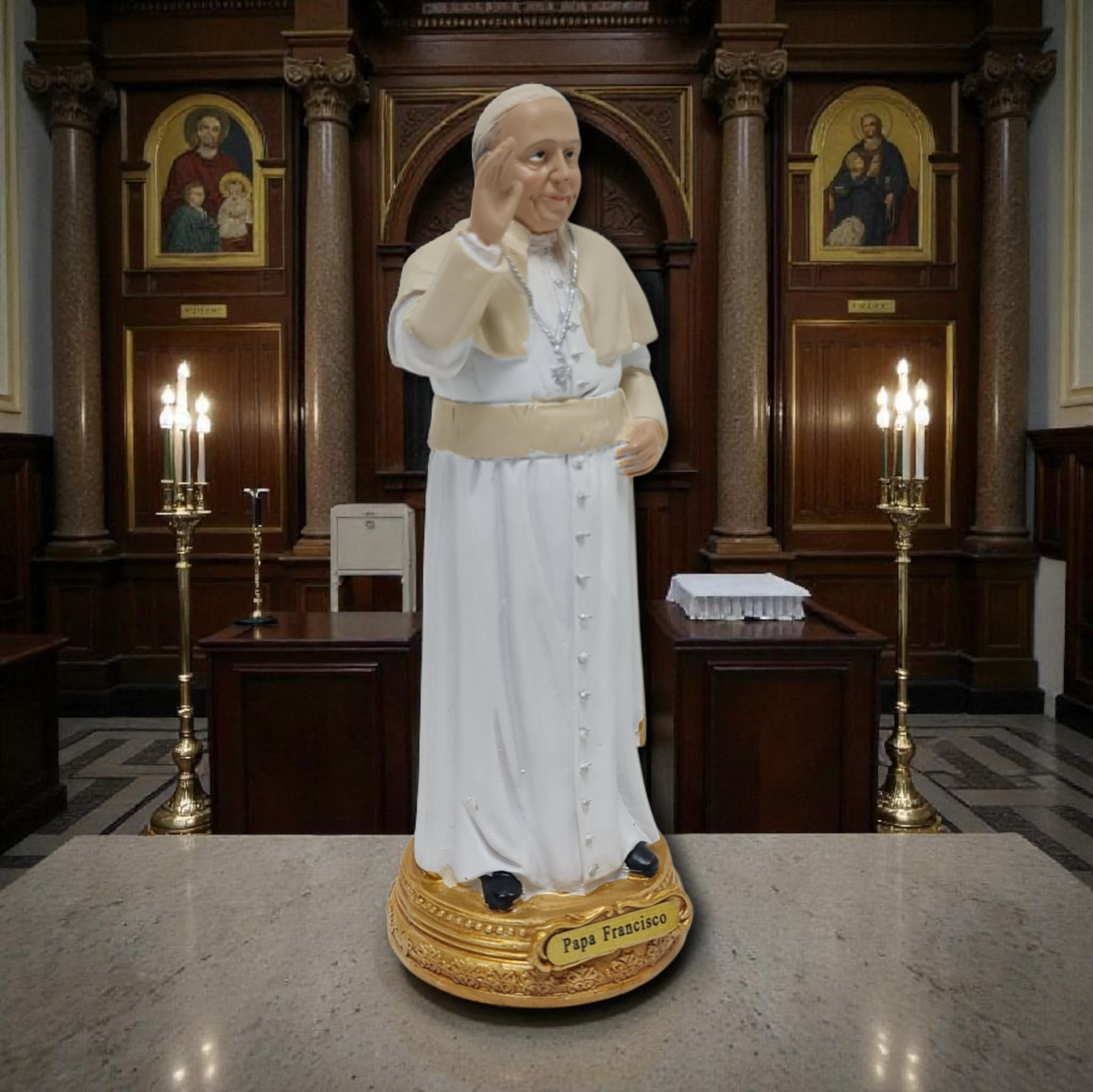 Papst Franziskus, katholische Jungfrauen und Heilige