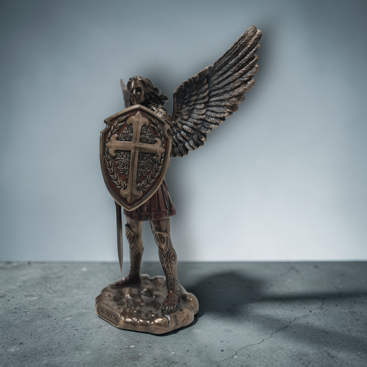 Statue des Gottes Dagda, mythologische Götter, esoterische und religiöse Gegenstände, handbemalt