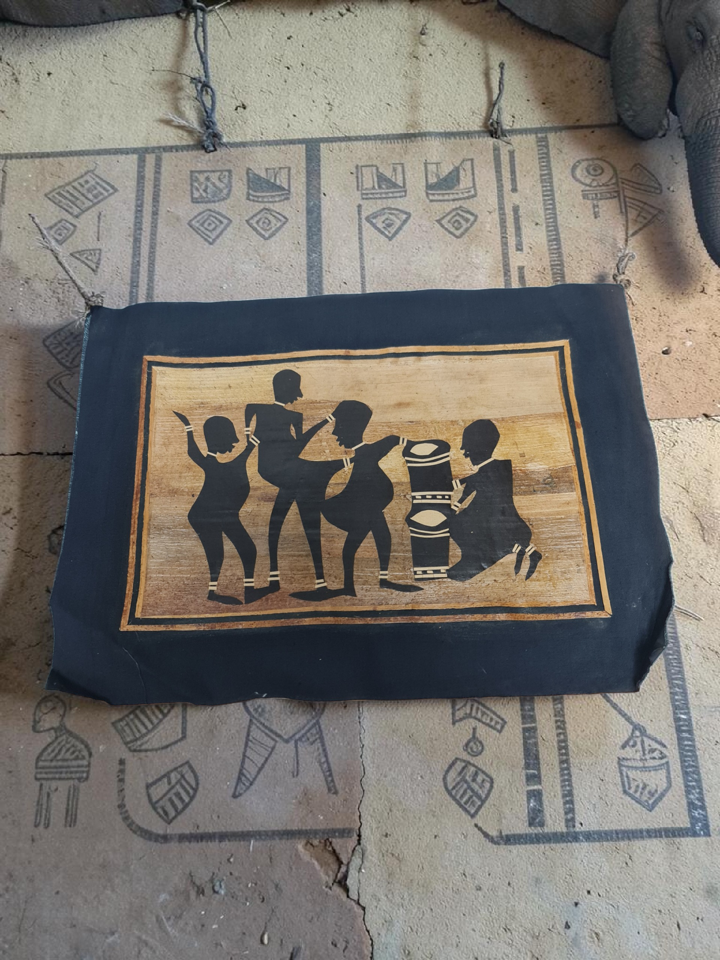 Tapiz hechos en Bambú y tela
