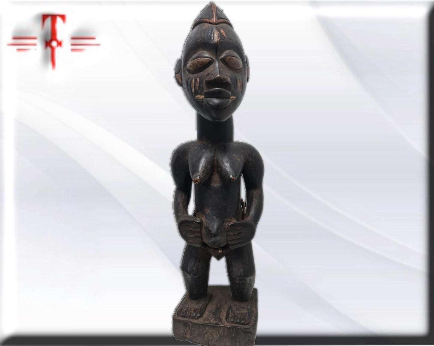 Afrikanischer Fetisch Kongo Tribal, Afrikanische Kunst, Kunstgalerie, Handgefertigt