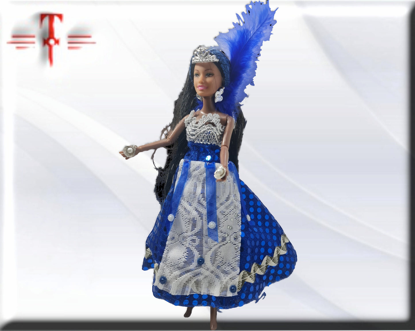 Orisha Yemaya Puppe, Göttin des Meeres, Gottheit des Yoruba-Pantheons