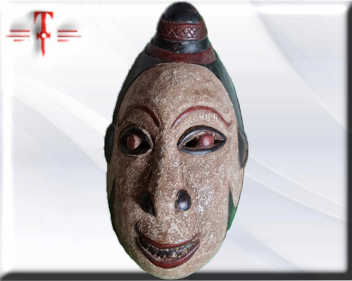Alte Punu-Gabun-Maske afrikanische Kunst