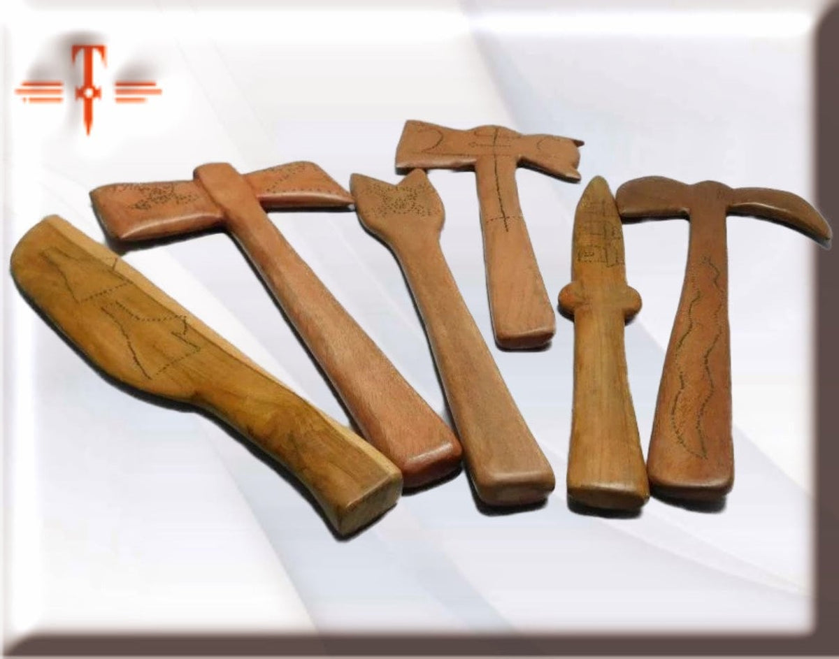 Santeria-Shango-Werkzeuge aus Holz