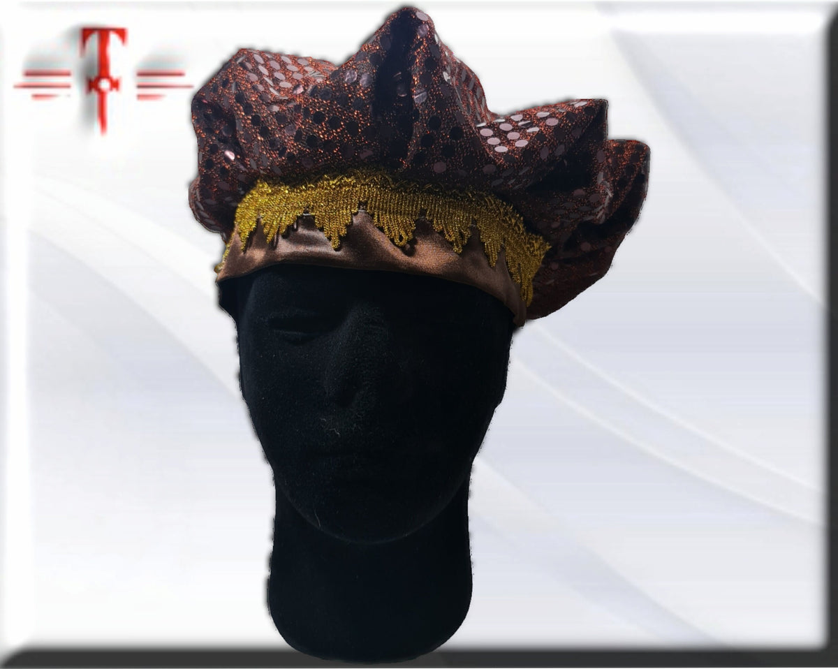 Gorro Gala santería Orisha Oshun , Panteón Yoruba , diosa de las aguas dulces , deidad