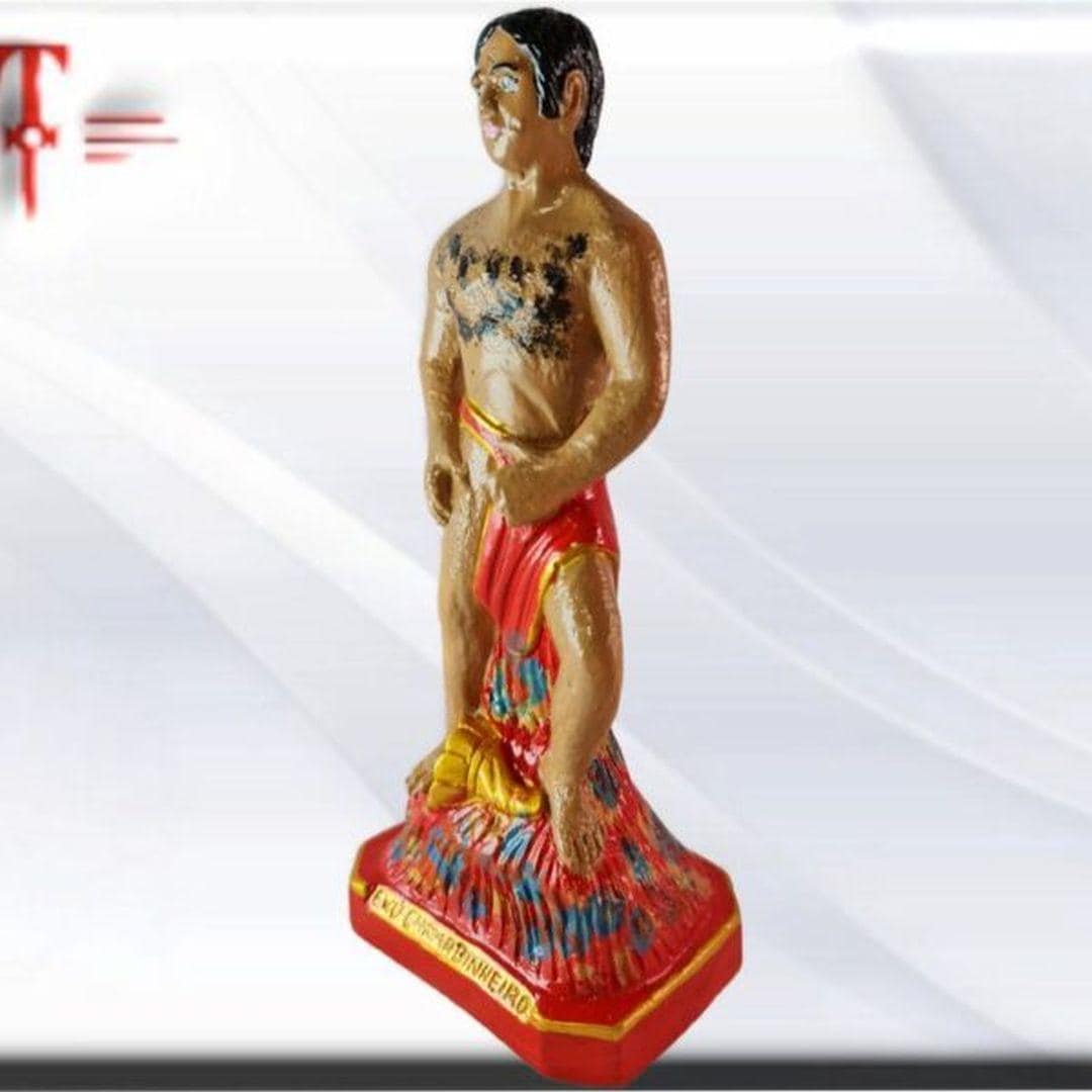 Gipsfigur exu chama dinheiro, Candomble, kimbisa, Umbanda