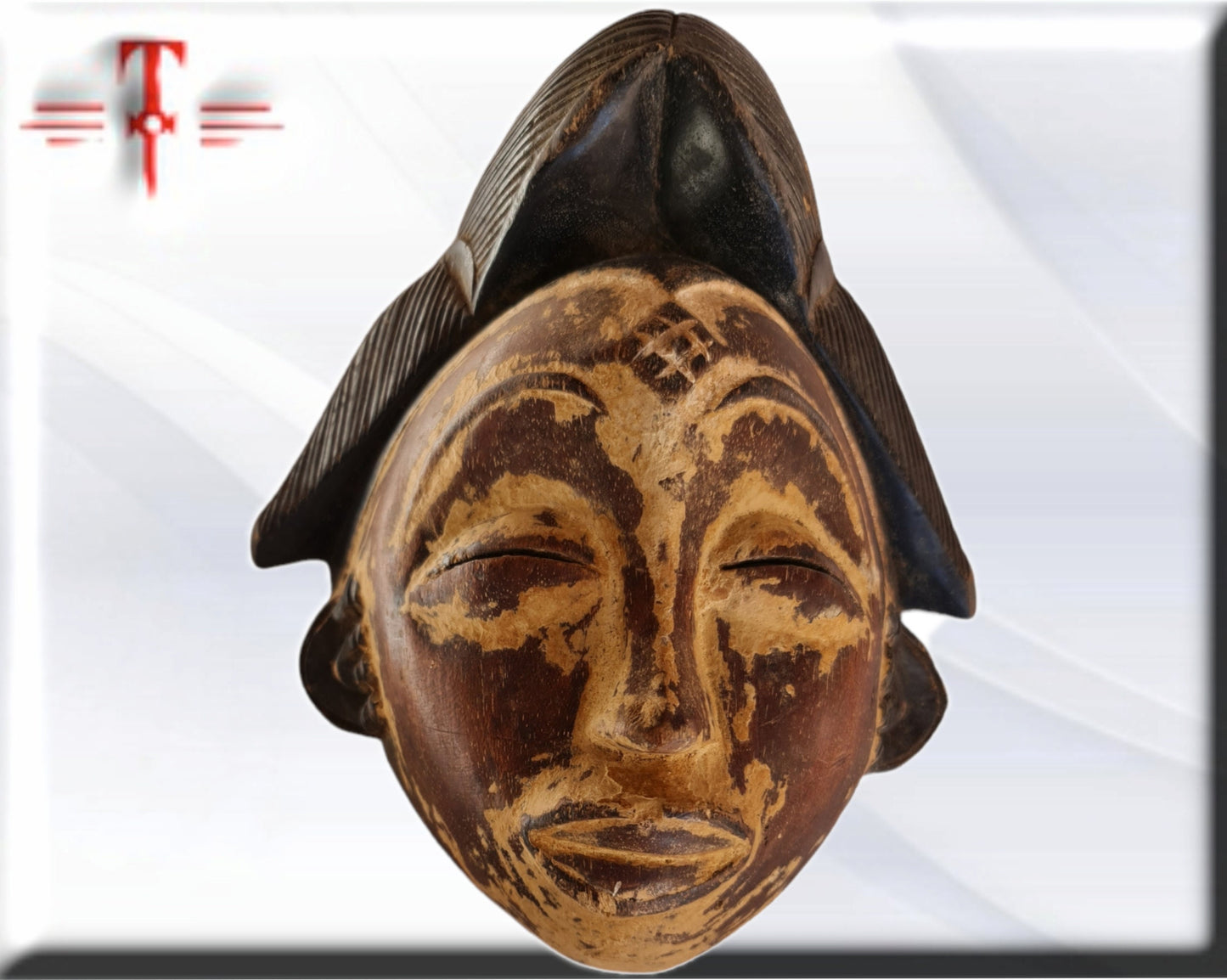 Ethnische Maske der Punu (afrikanische Kunst aus Gabun) Ethnische Maske der Punu (afrikanische Kunst aus Gabun)