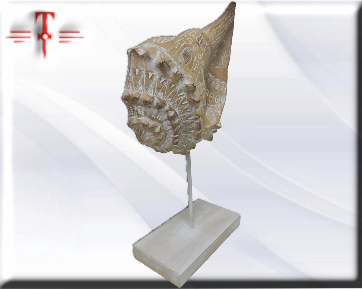 Carved Seashell Mystical Home Decor