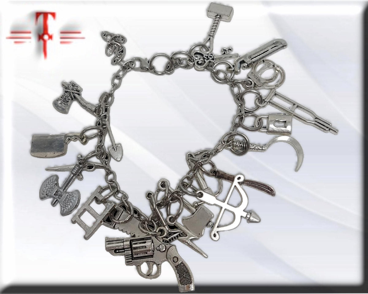 Achabá pulsera con las 21 piezas de Oggun Ifá Santeria  Palo Mayombe