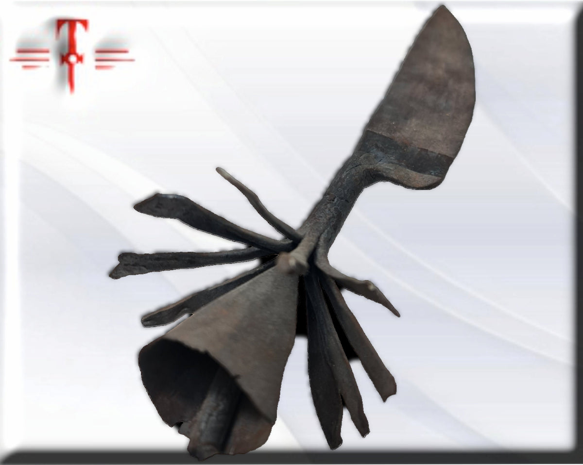 Egoun Agogó ceremonial con corona , Original , hecho a mano en Benín, africa ,  Voduns , Vodoun deidades  africanas , African art , vudu