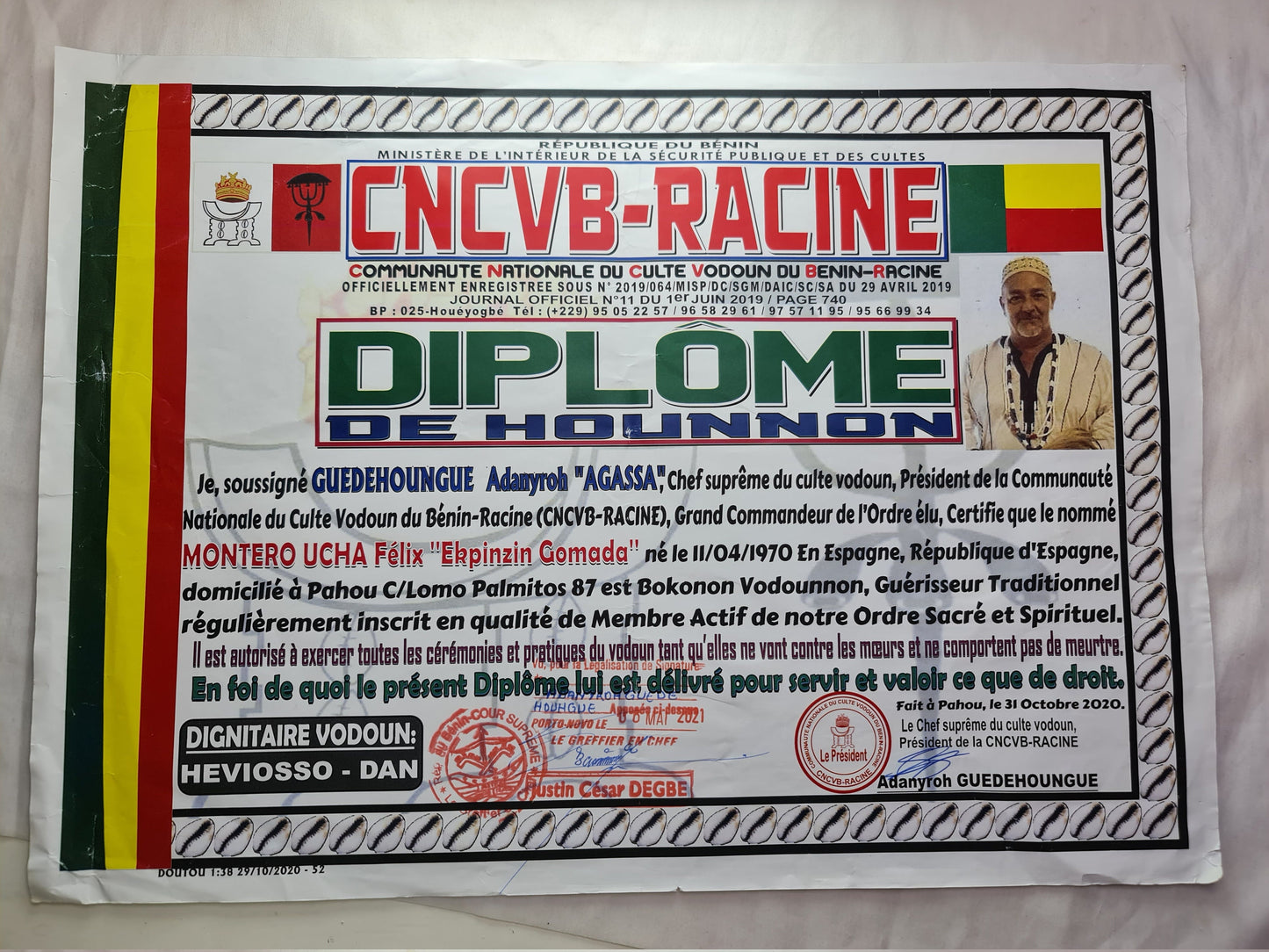 Afrikanischer Schutz vor Waffen, Geheimnisse des afrikanischen Vodun