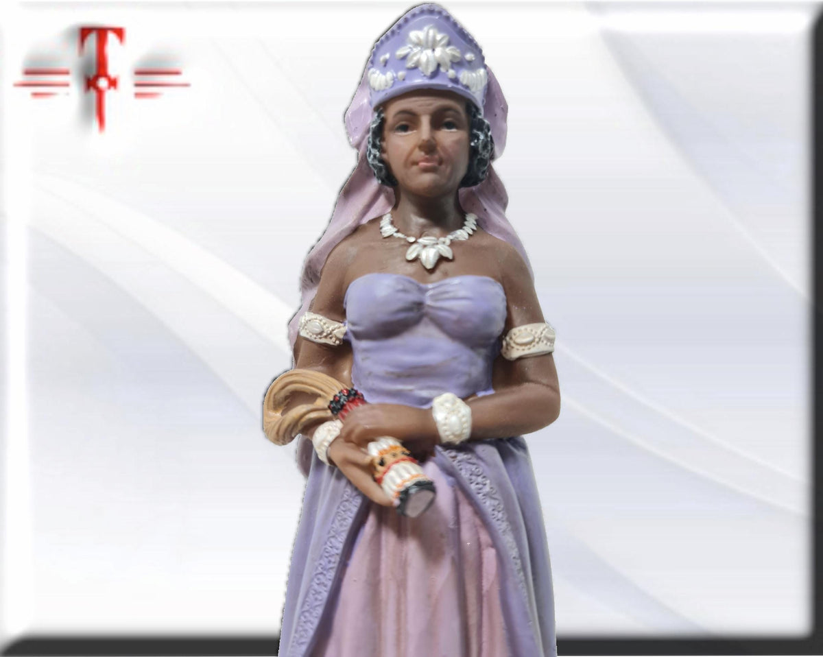 Estatua Naná Buruku , orishas de Santeria ,productos religiosos, pintada a mano