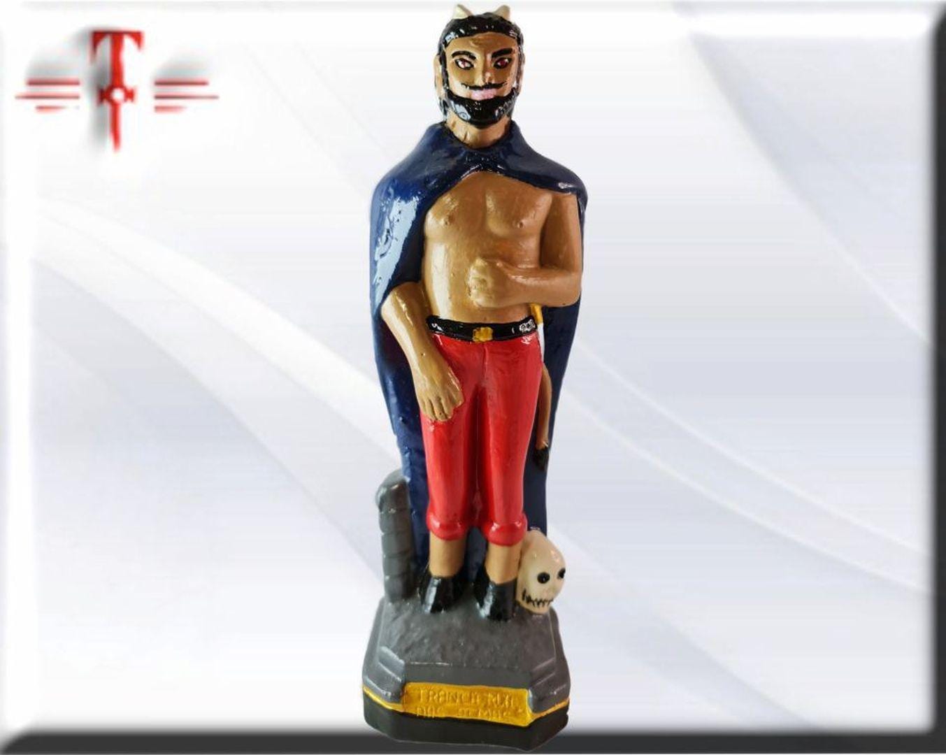 Exú Gipsfigur Tranca rua das almas, Candomble, kimbisa, Umbanda