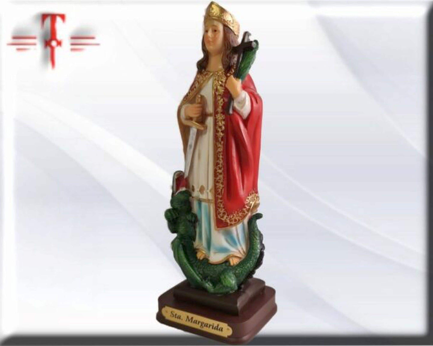 Heilige Margarete. Katholische Jungfrauen und Heilige, religiöse Produkte