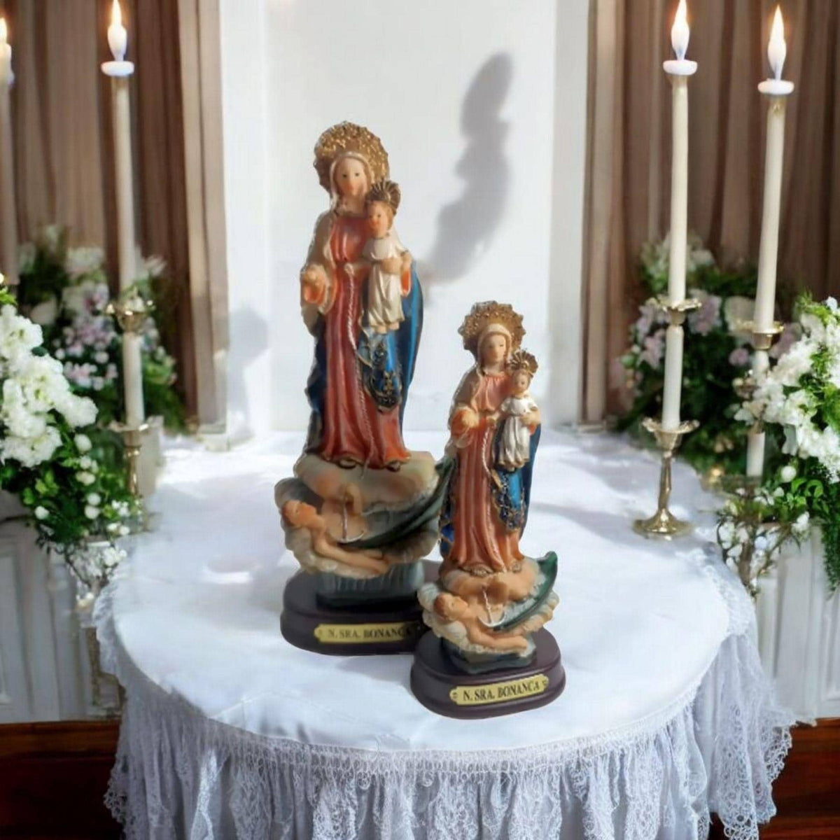 estatua Nuestra Señora de la Bonanza  . Catholic Saints and Virgins, Religious products,