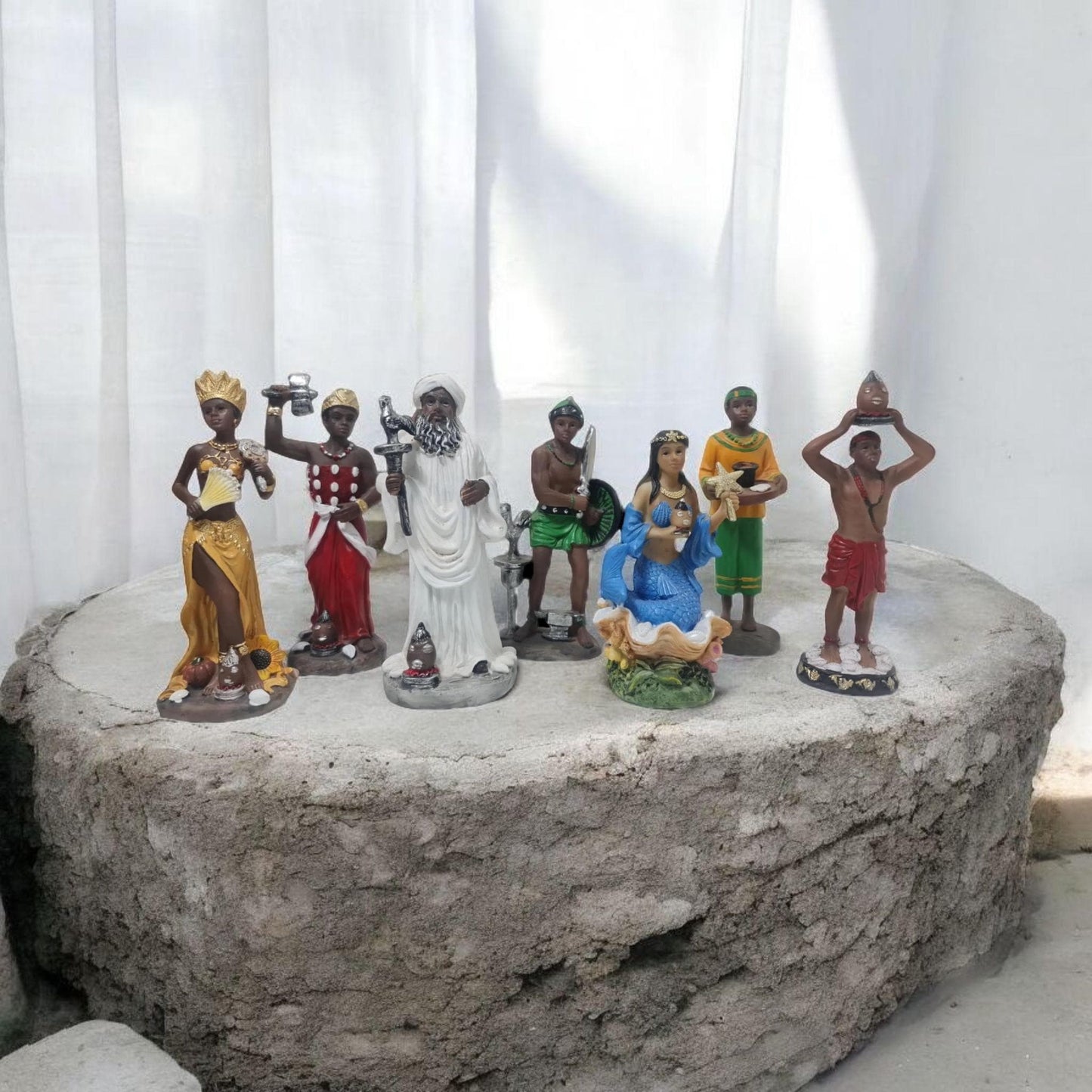 Orishas 14cm , deidades yoruba , Santeria , dioses africanos