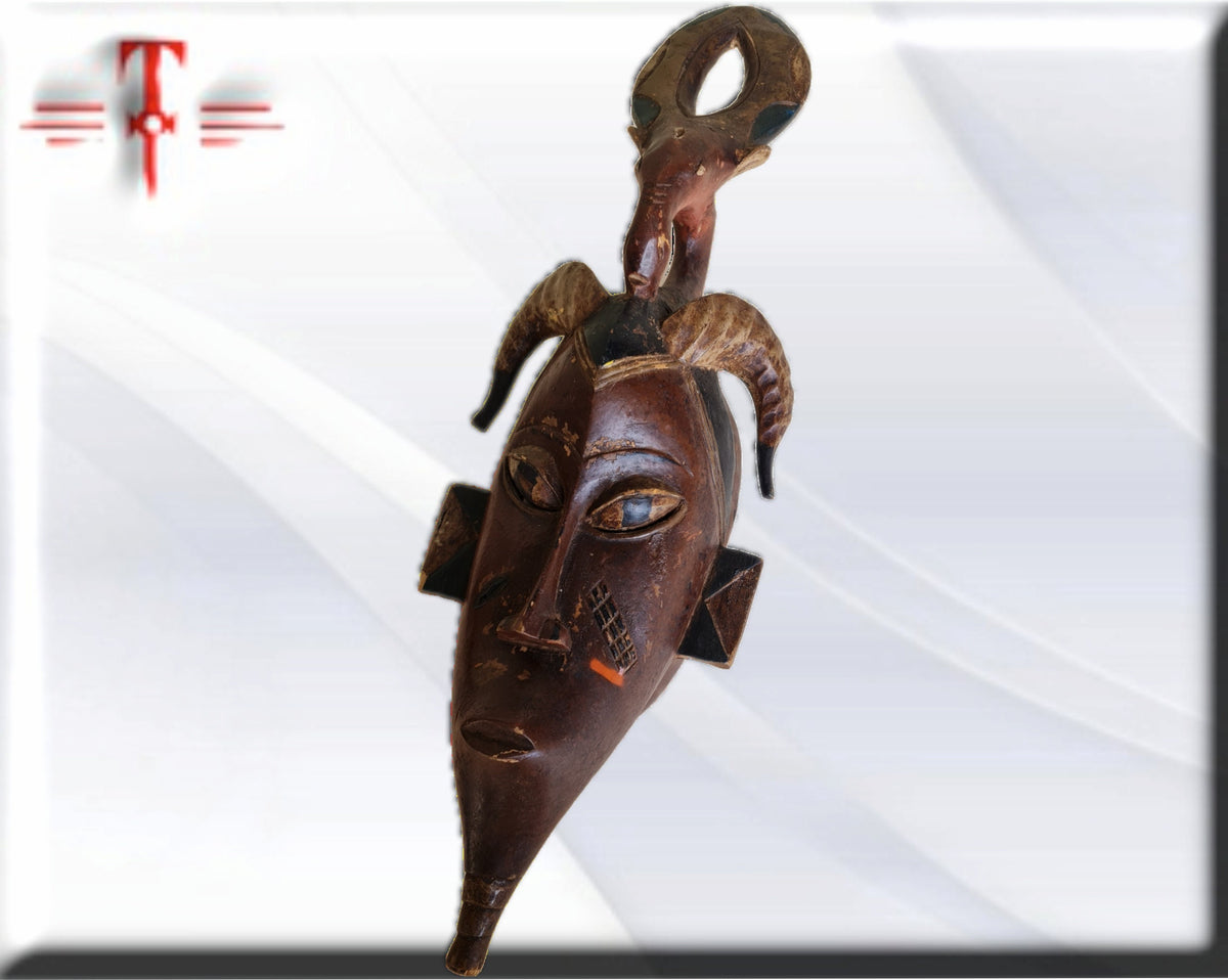 Gouro-Maske Elfenbeinküste, afrikanische Kunst,