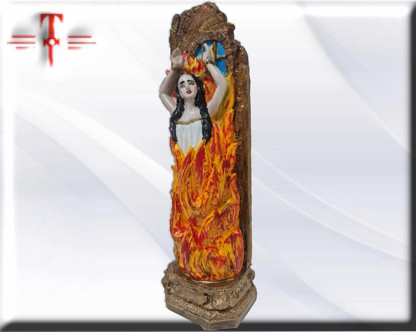 Figur der Anima Sola, Seele des Fegefeuers, esoterische und religiöse Artikel