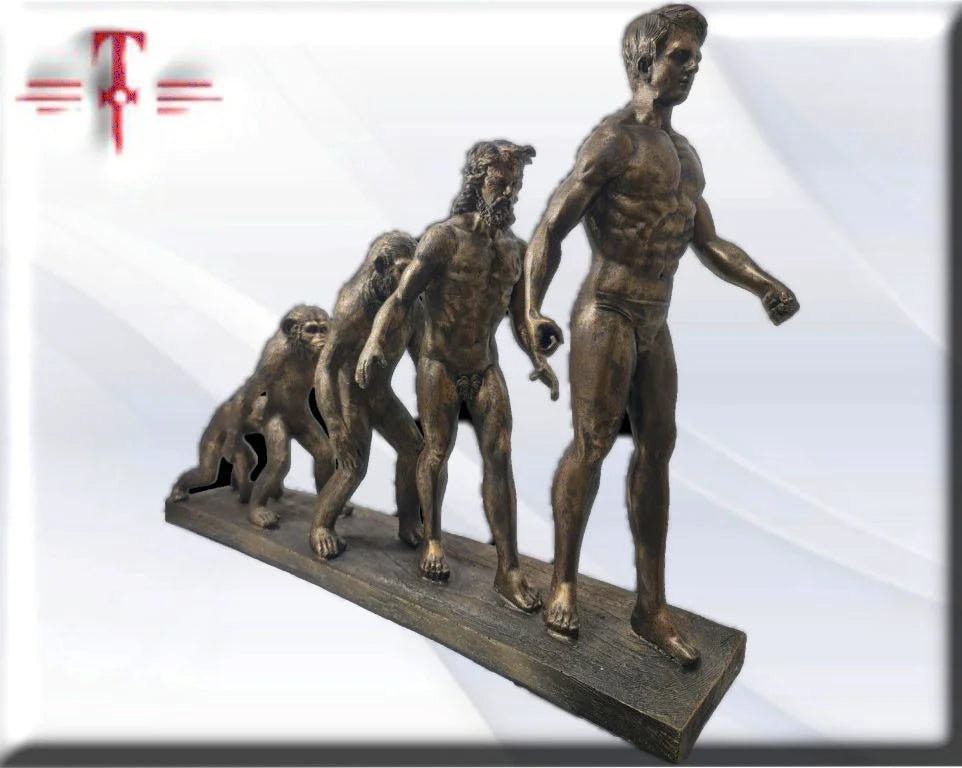 Escultura evolución humana