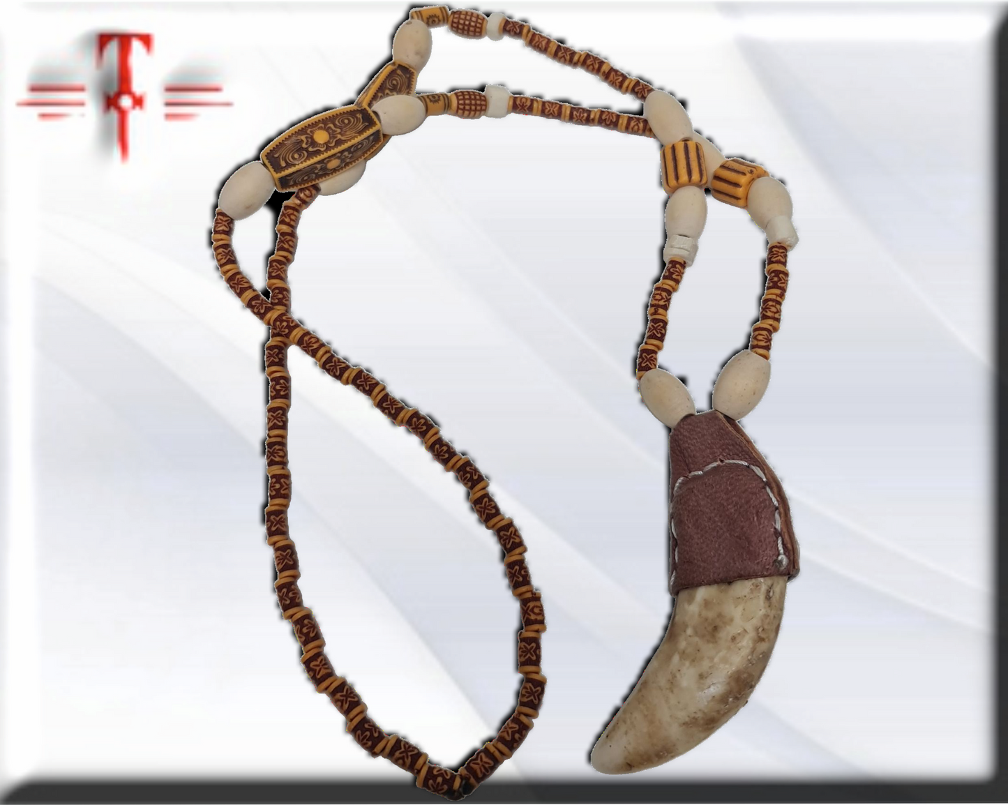 Glückslederanhänger, Original aus Benin, Amulett