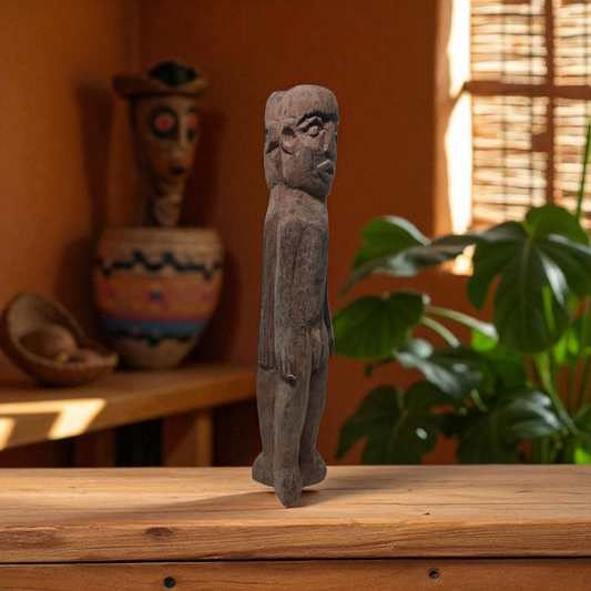 Muñeco alboran Agriyelu, madera - santería , yoruba, lucumí