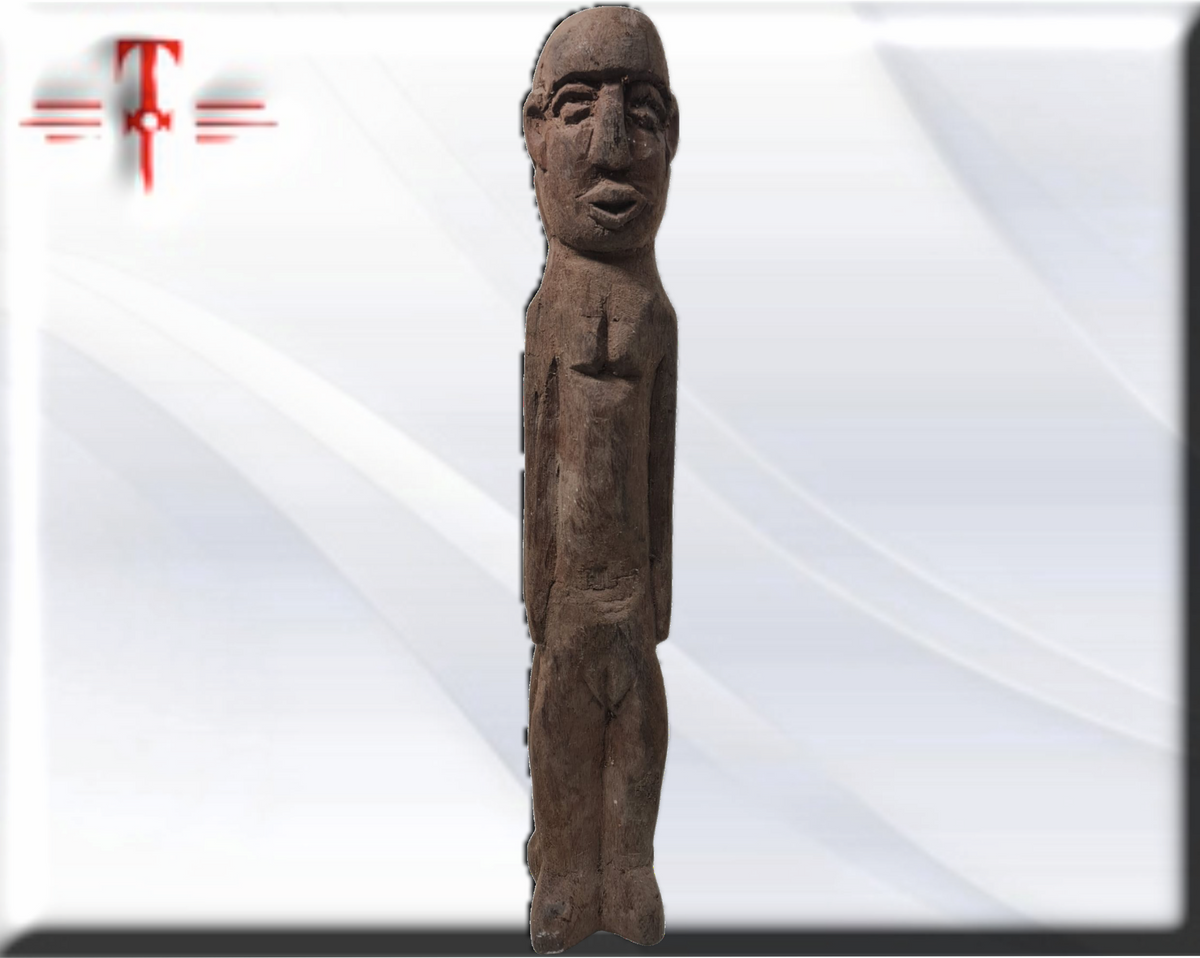 Muñeco alboran Agriyelu, madera - santería , yoruba, lucumí