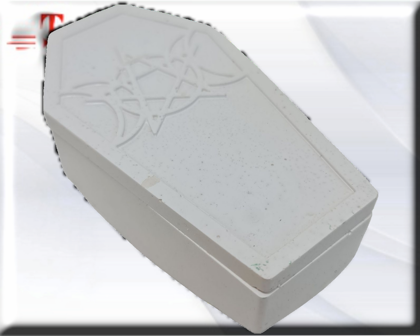 Ataud Blanco de resina , articulos esotéricos de calidad