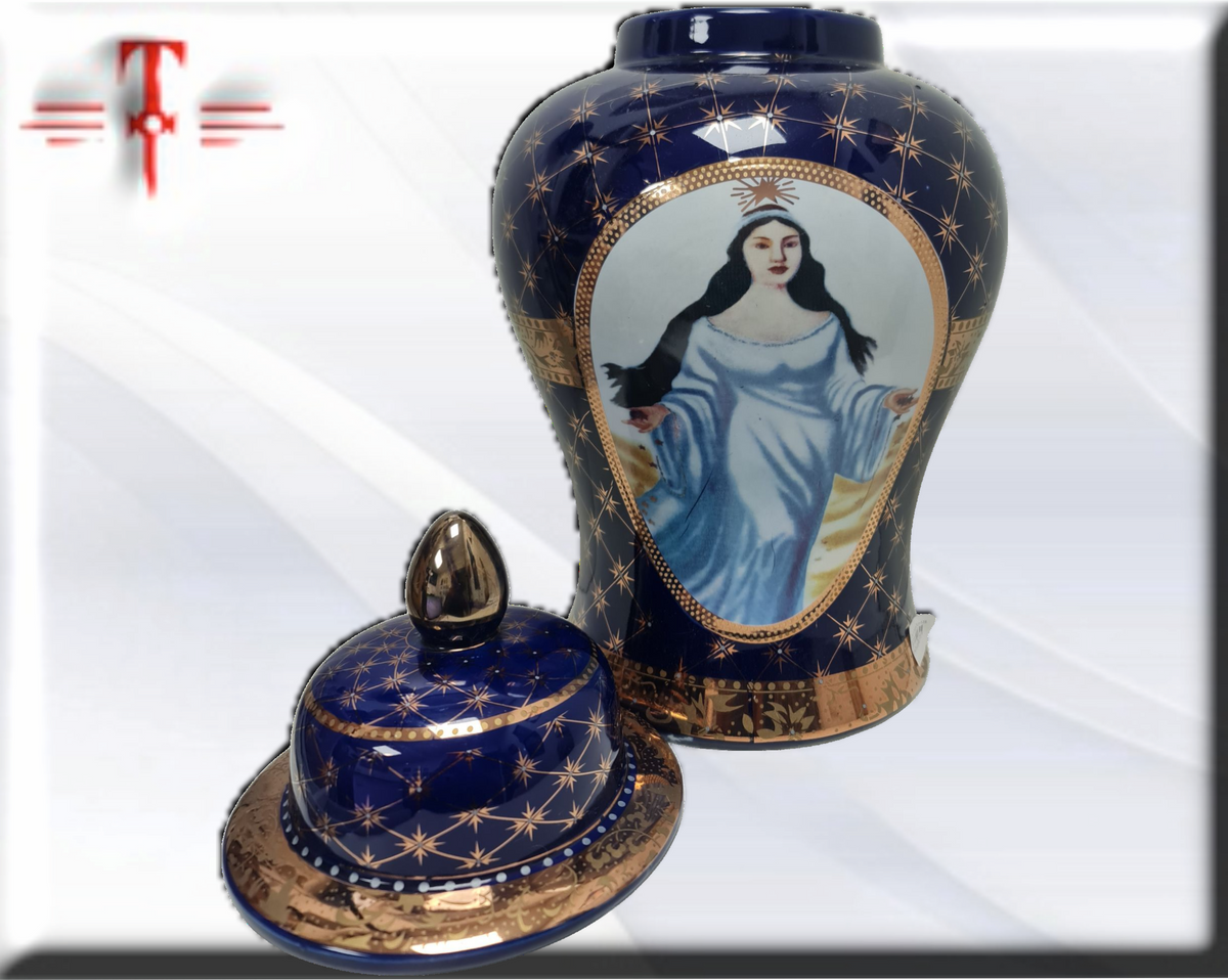 Kürbisbox für die Oricha Oshún, Yoruba Lucumí Santeria