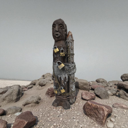 Sklavenfetisch wird zur Dominanz eingesetzt, Geheimnisse des afrikanischen Voodoo