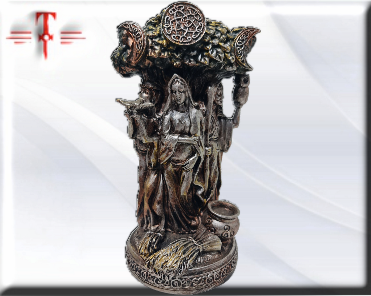 Statue des Gottes Dagda, mythologische Götter, esoterische und religiöse Gegenstände, handbemalt