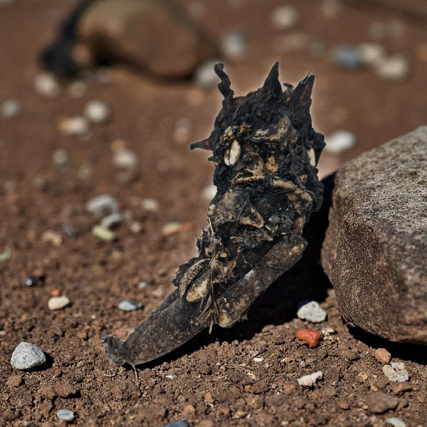 Olugbohun-Kraftfetisch, afrikanisches Amulett, Geheimnisse von Vodun