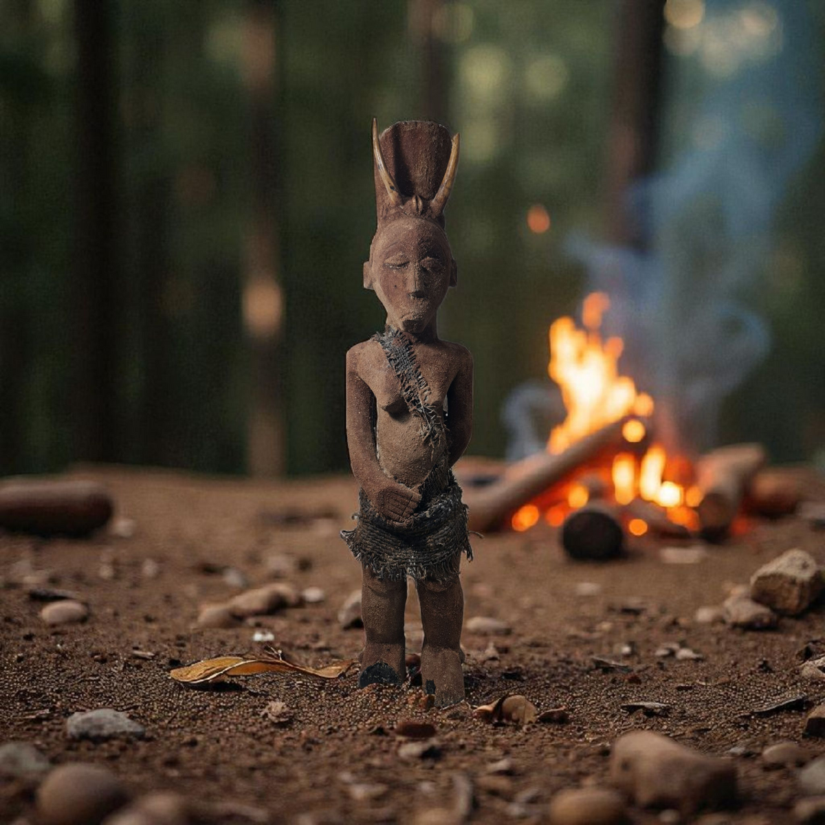 Olugbohun-Kraftfetisch, afrikanisches Amulett, Geheimnisse von Vodun