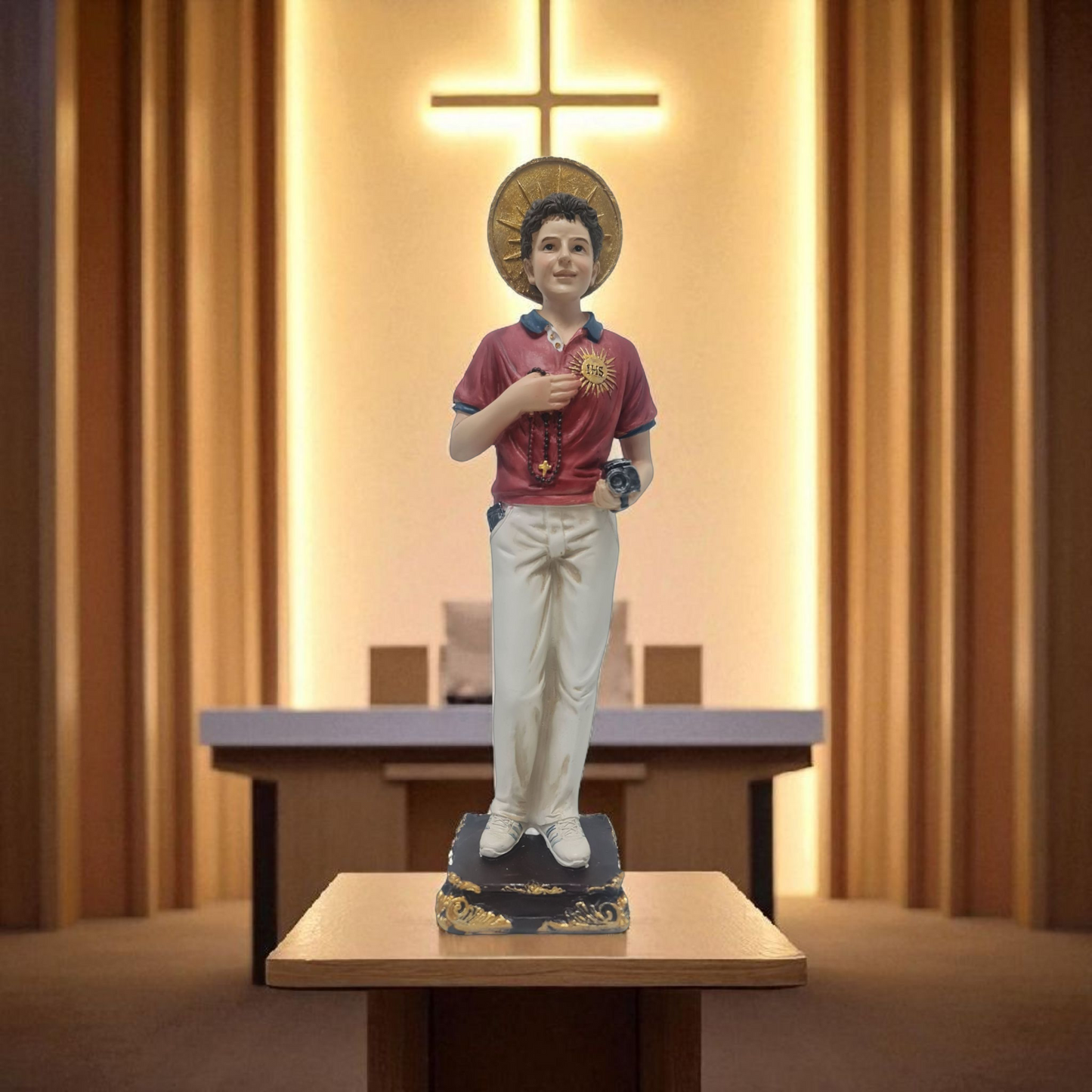Carlo Acutis 30cm , Santos y Vírgenes católicos , productos Religiosos
