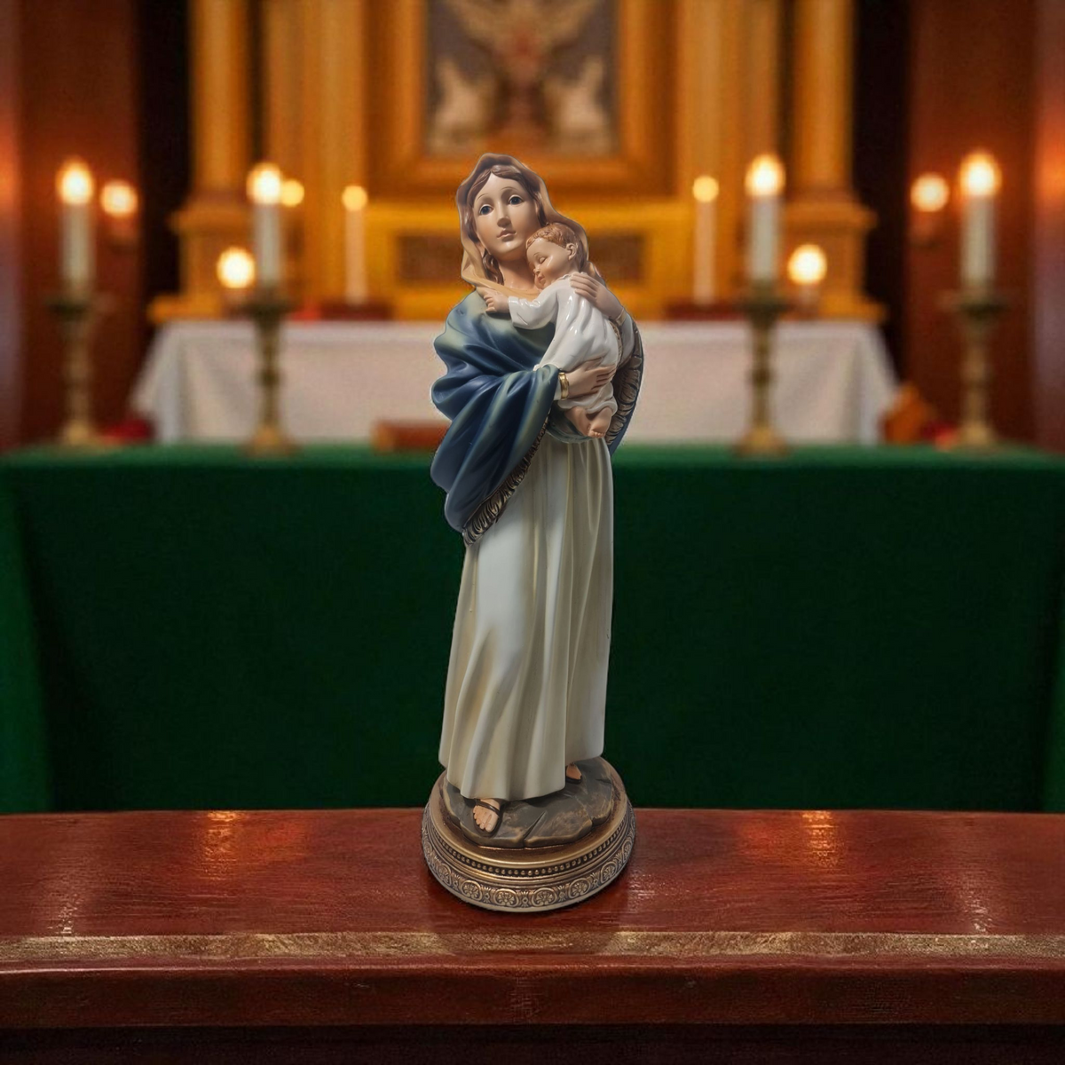 Virgen María con niño , Santos y Vírgenes católicos , productos Religiosos