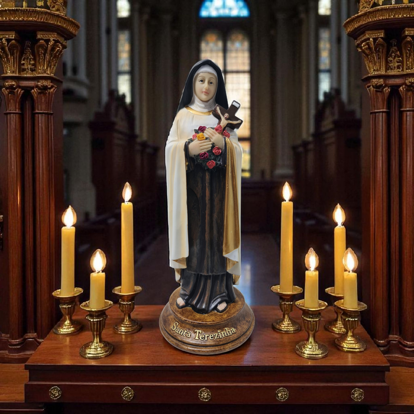 Virgen santa teresa  , Santos y Vírgenes católicos , productos Religiosos
