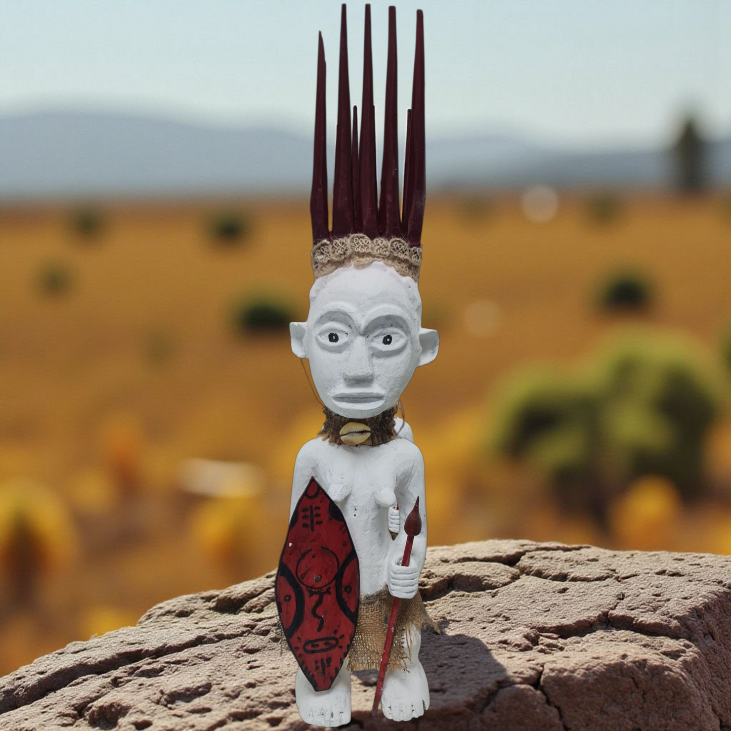 Olugbohun-Kraftfetisch, afrikanisches Amulett, Geheimnisse von Vodun