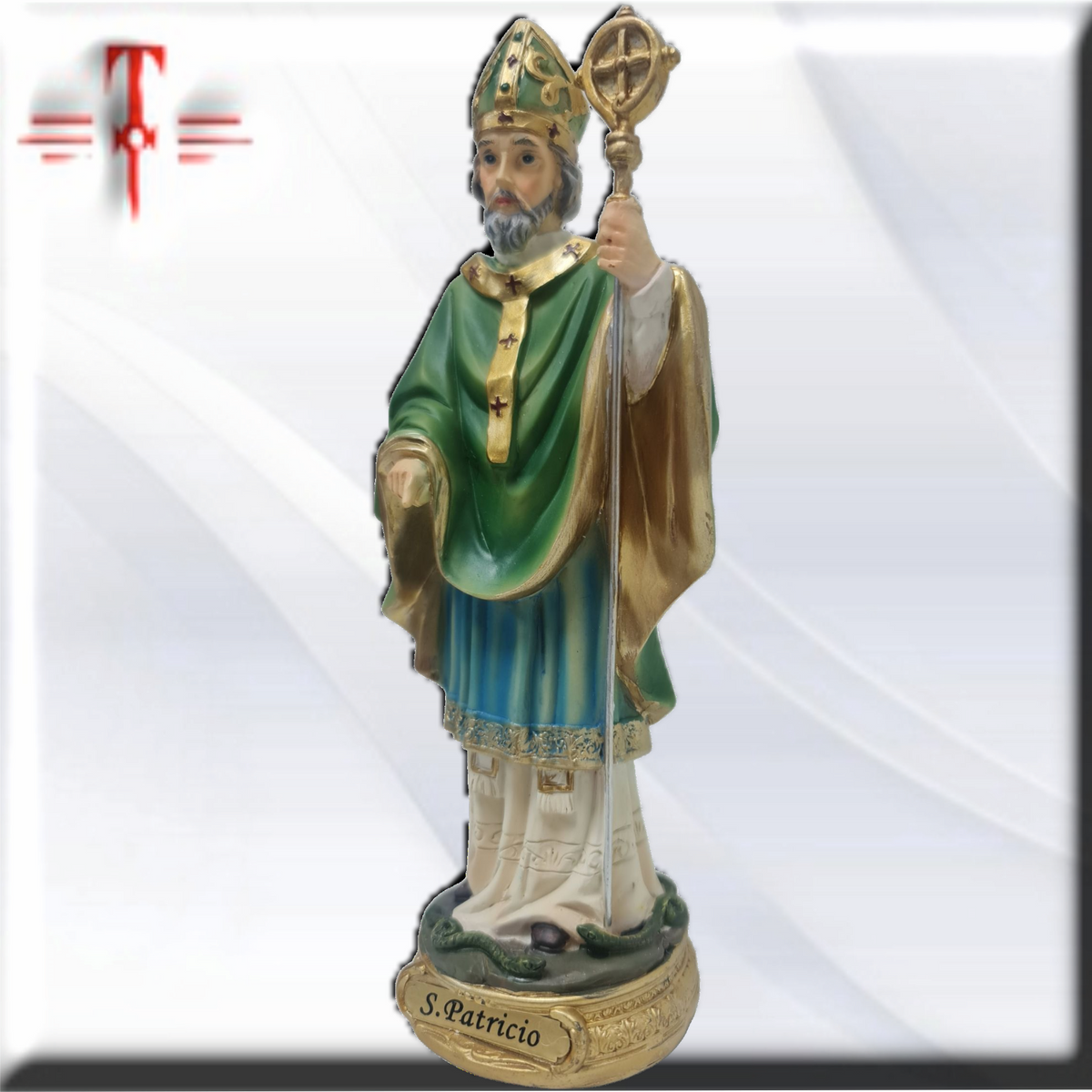 San Patricio 20cm , Santos y Vírgenes católicos , productos Religiosos