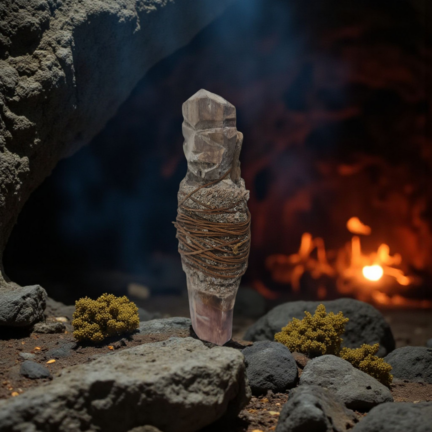 Olugbohun-Kraftfetisch, afrikanisches Amulett, Geheimnisse von Vodun