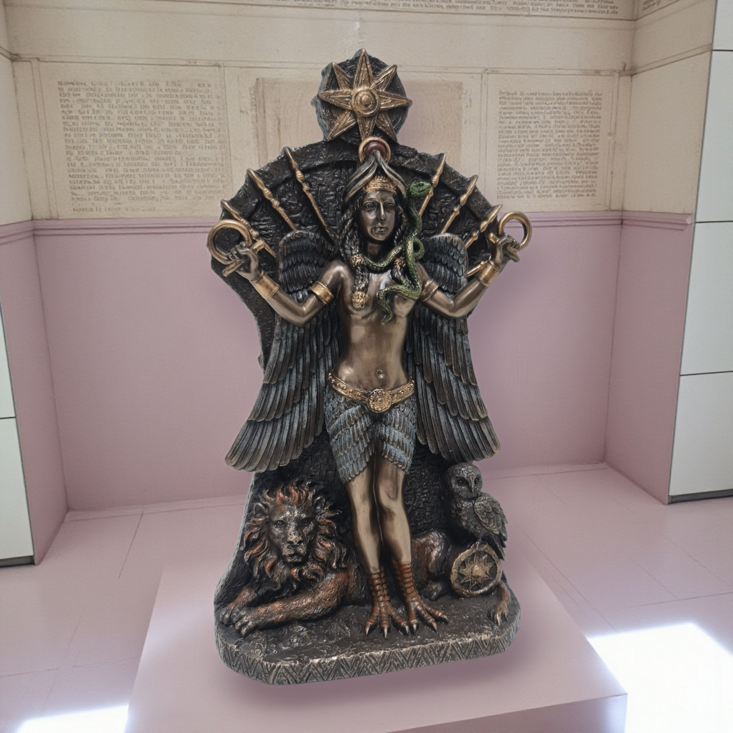 Statue des Gottes Dagda, mythologische Götter, esoterische und religiöse Gegenstände, handbemalt