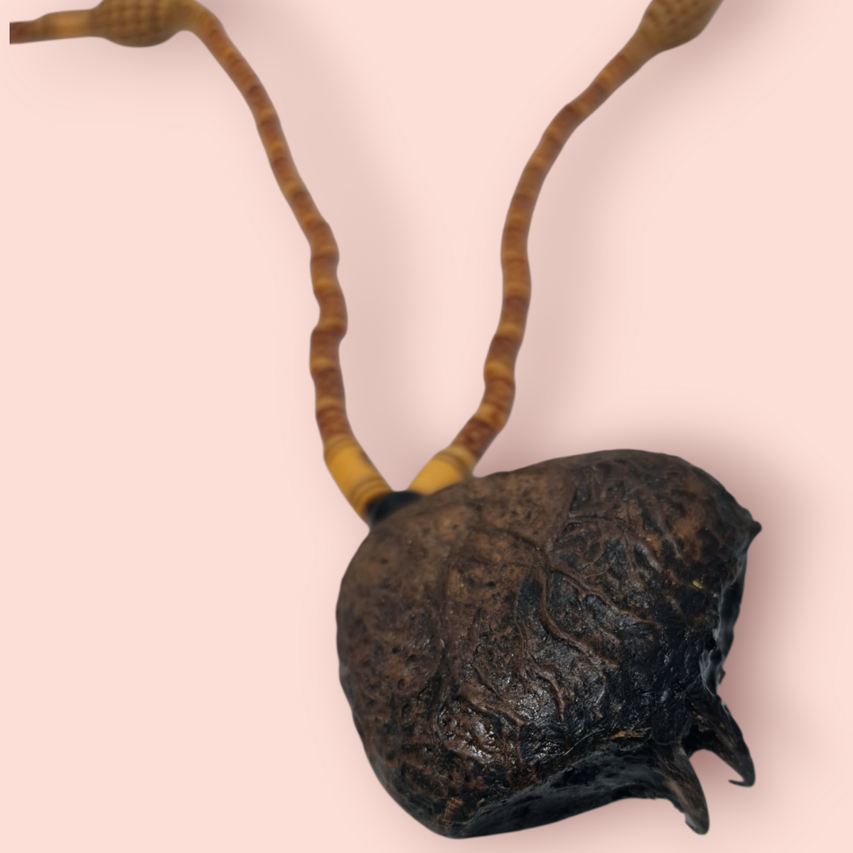 Glückslederanhänger, Original aus Benin, Amulett