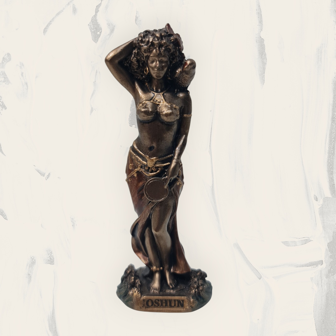 Orisha Oshun 9cm , estilo veronese , deidades yoruba , Santeria , dioses africanos