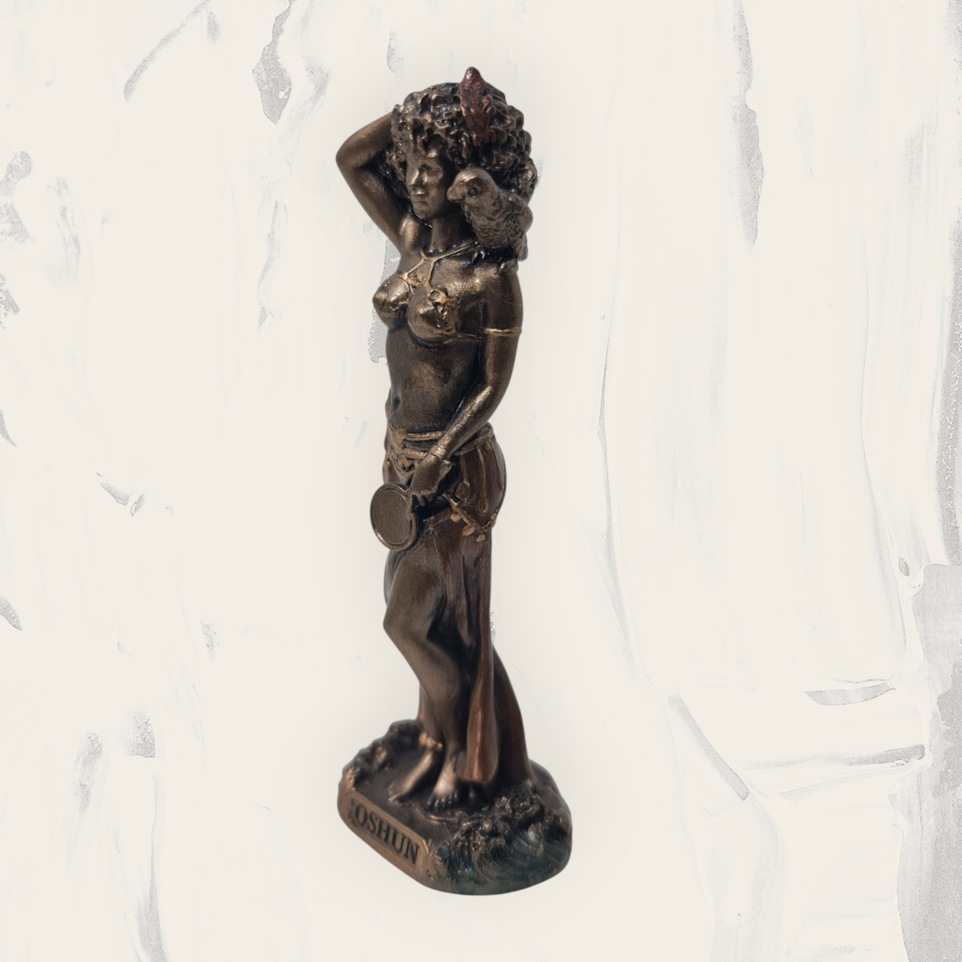 Orisha Oshun 9cm , estilo veronese , deidades yoruba , Santeria , dioses africanos