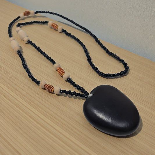 Amuleto, protección, collar de corazón Shangó , corazón de Mar , cayajabo