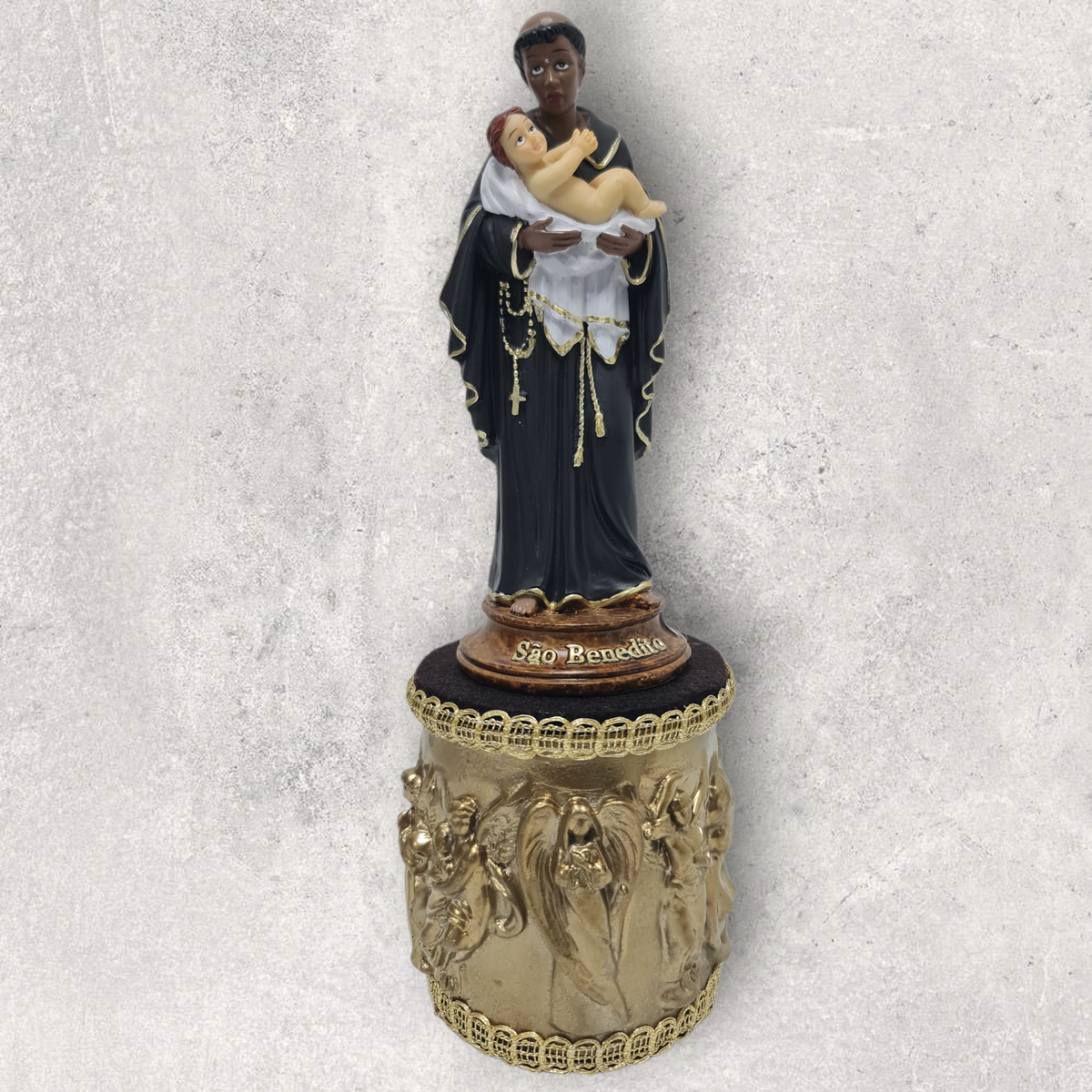 Mensula , Peana , redonda Dorada para santos , Santos y Vírgenes católicos , productos Religiosos
