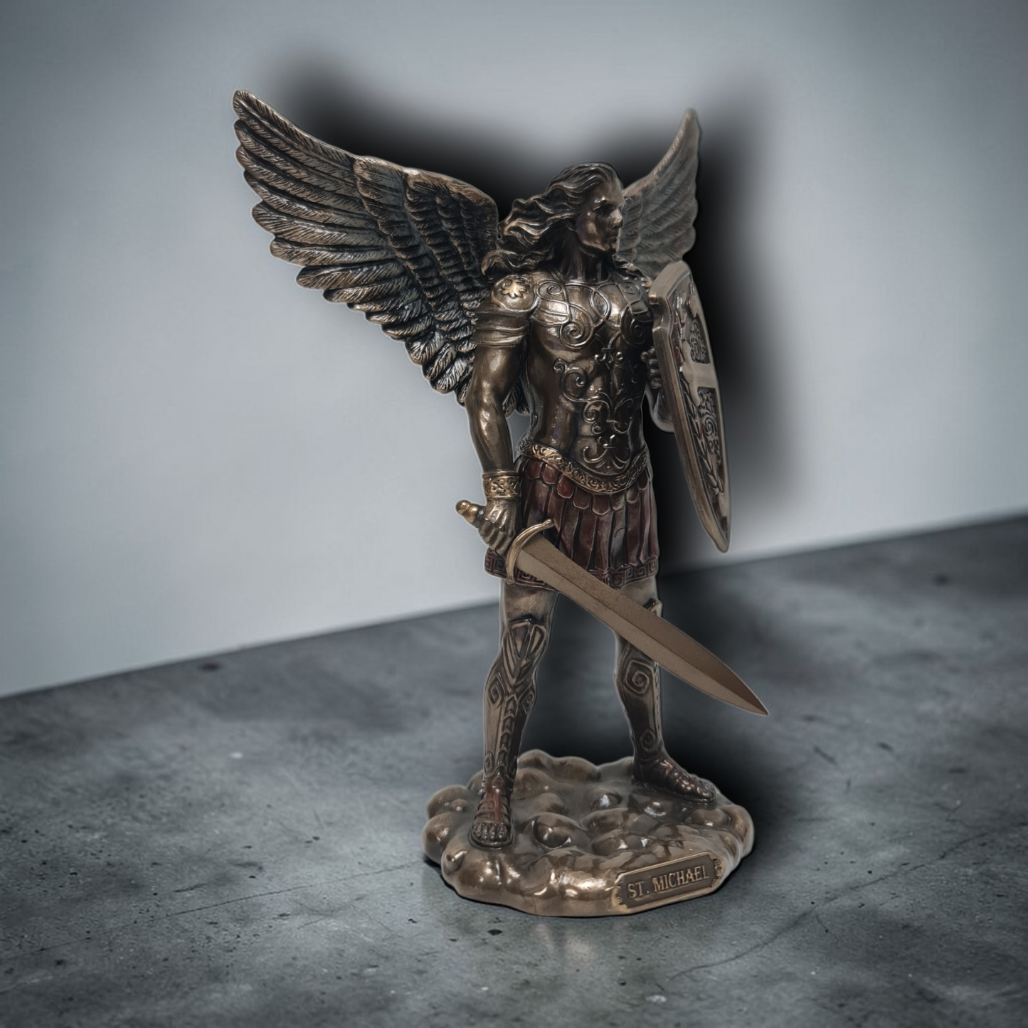 Statue des Gottes Dagda, mythologische Götter, esoterische und religiöse Gegenstände, handbemalt