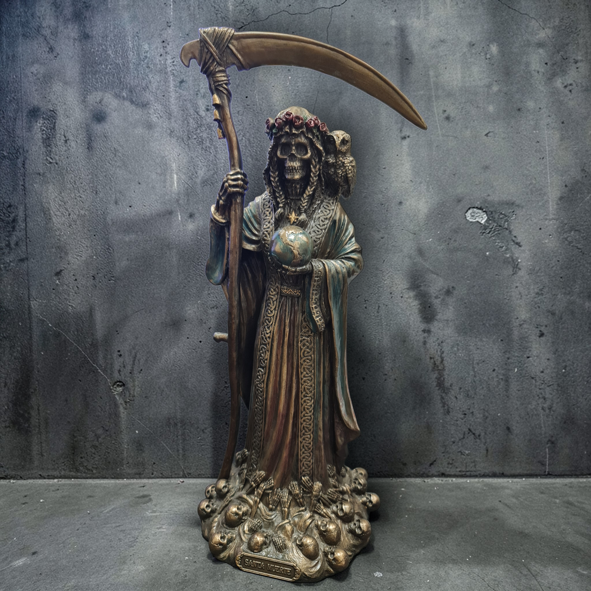 Estatua Santa Muerte 28cm , Santísima Muerte , deidades , mitología