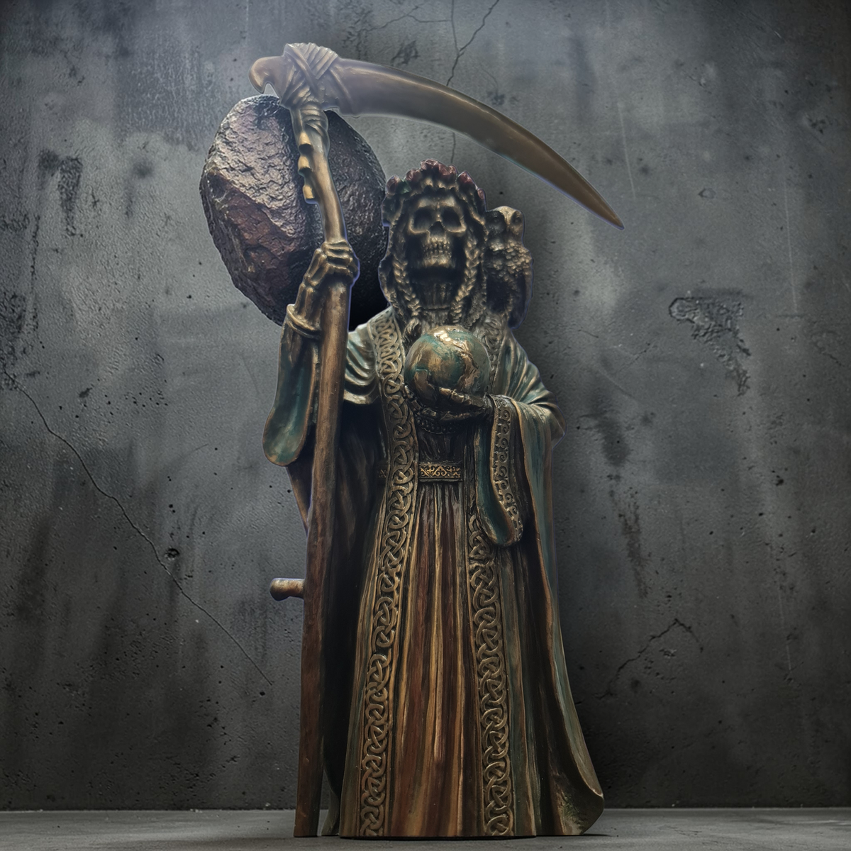 Estatua Santa Muerte 28cm , Santísima Muerte , deidades , mitología